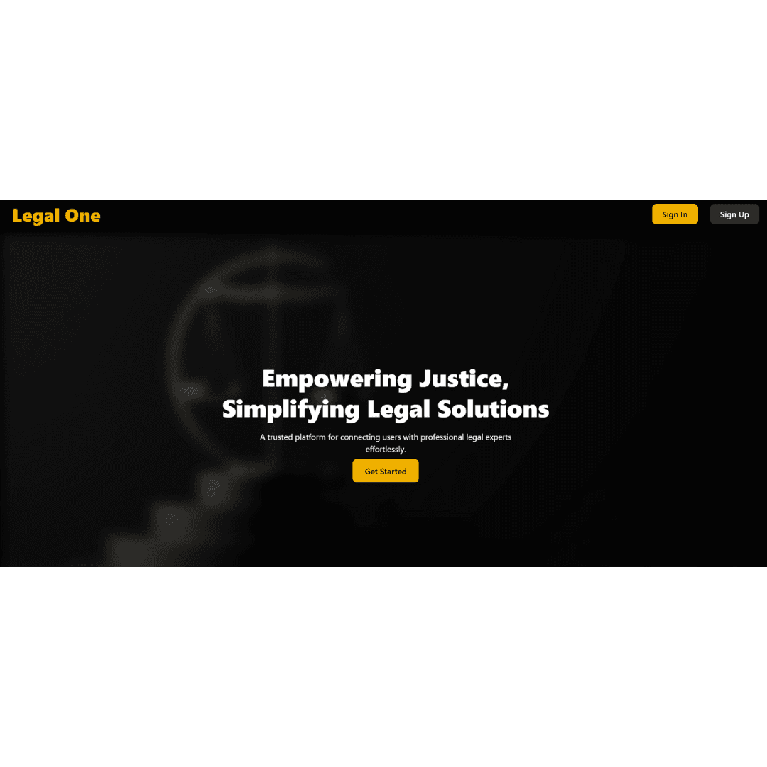LegalOne — full-stack legal services platform with real-time messaging